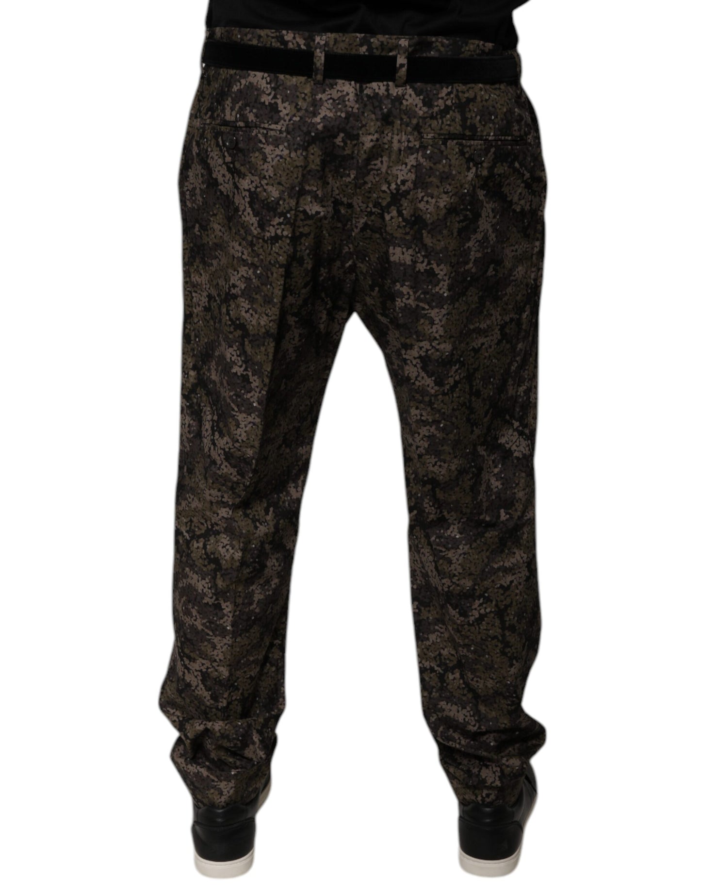 Dolce &amp; Gabbana Mehrfarbige Camouflage-Anzughose für Herren