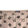 Dolce & Gabbana Beige Logo Cotton Skinny Denim Jeans