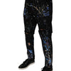 Dolce & Gabbana Black Color Splash Cotton Skinny Denim Jeans