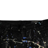 Dolce & Gabbana Black Color Splash Cotton Skinny Denim Jeans