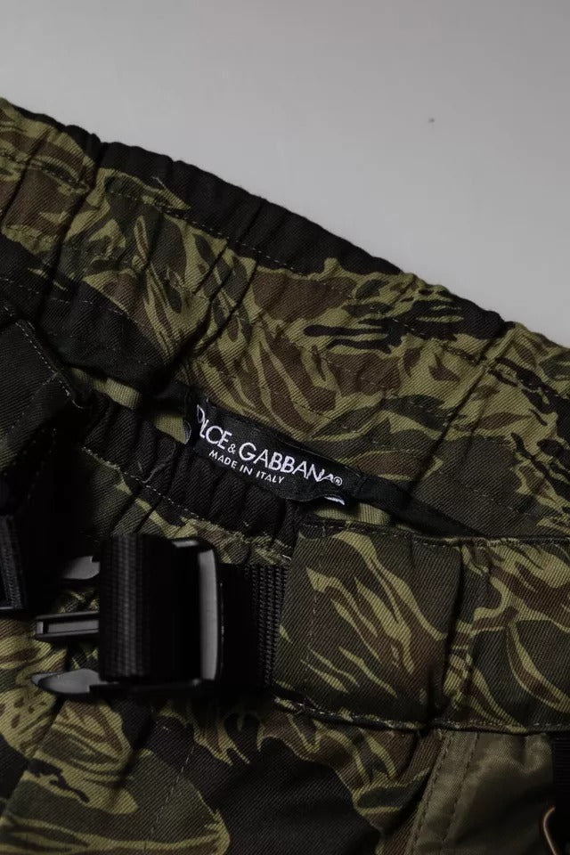 Dolce &amp; Gabbana, grüne Jogginghose aus Baumwolle