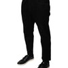 Dolce & Gabbana Black Cotton Stretch Logo Skinny Denim Jeans