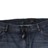 Dolce & Gabbana Dark Blue Cotton Logo Skinny Denim Jeans