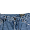 Dolce & Gabbana Blue Cotton Logo Men Loose Denim Jeans