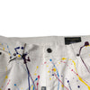 Dolce & Gabbana White Color Splash Print Skinny Denim Jeans