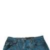 Dolce & Gabbana Blue Logo Cotton Stretch Skinny Denim Jeans