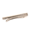 Dolce & Gabbana Silver Tone Brass Logo Branded Tie Clip Bar