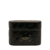 Dolce & Gabbana Black Leather Metal Logo Plaque Holder Airpods Case