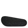 Dolce & Gabbana Black Leather Slides Sandals Beachwear Shoes