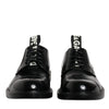 Dolce & Gabbana Black Patent Leather Derby Lace Up Formal Dress Shoes