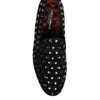 Dolce & Gabbana Black Crystal Embellished Loafers Dress Shoes