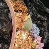 Dolce & Gabbana Gold Crystal Purple Hortensia Headband Crown Diadem