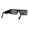 GCDS Black Plastic Sunglasses