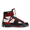 Dolce & Gabbana Multicolor Leather High Top Sneakers Shoes
