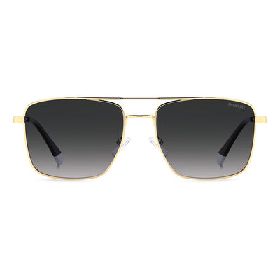 Polaroid Gold Metal Sunglasses