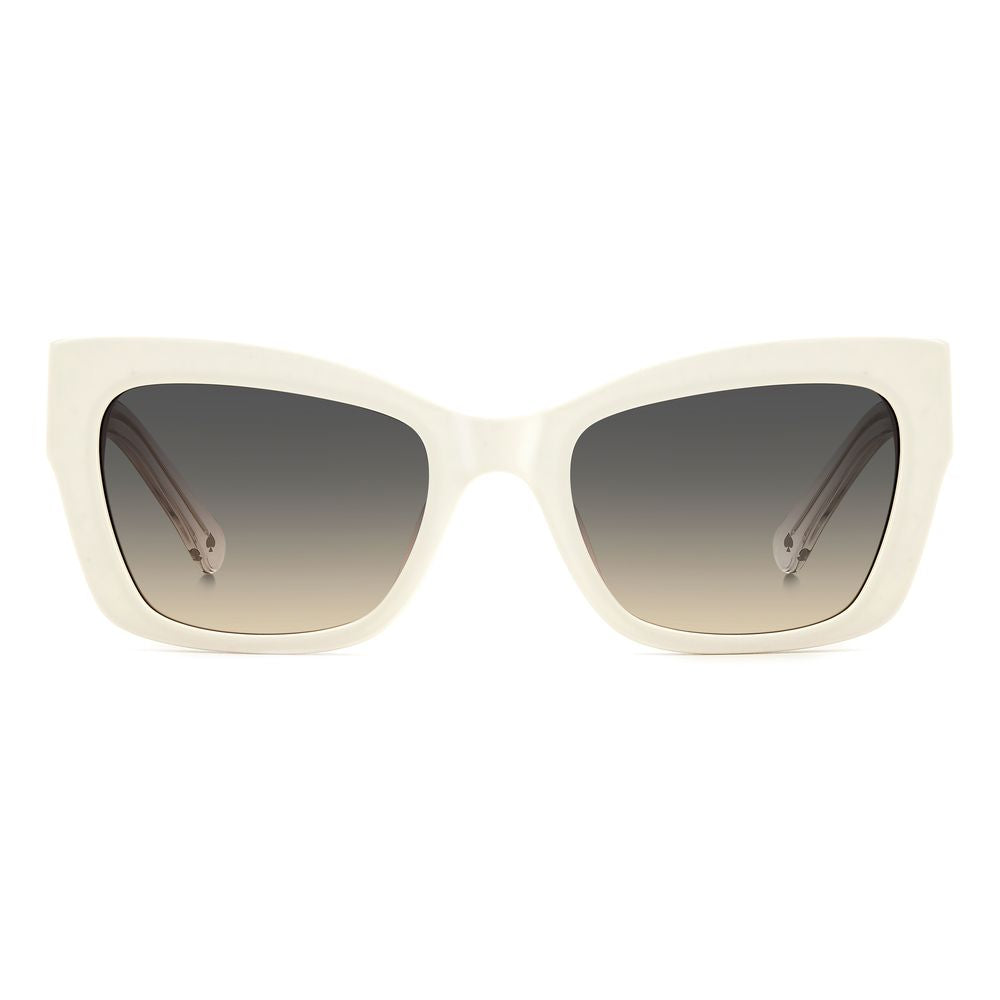 Kate Spade – Weiße Acetat-Sonnenbrille