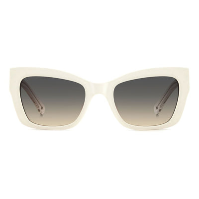 Kate Spade – Weiße Acetat-Sonnenbrille