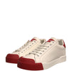 Dolce & Gabbana Shoes White Leather Logo Portofino Sneakers