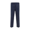Germano Blue Cotton Casual Pants