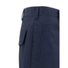 Germano Blue Cotton Casual Pants