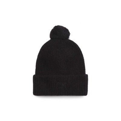 Calvin Klein Black Alpaca Leather Cap (Baseball Hat)