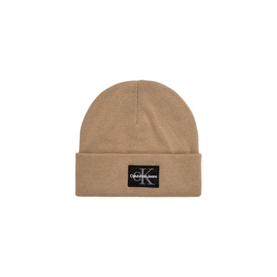 Calvin Klein Jeans Beige Cotton Cap (Baseball Hat)