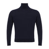 Colombo Blue Cashmere Turtleneck