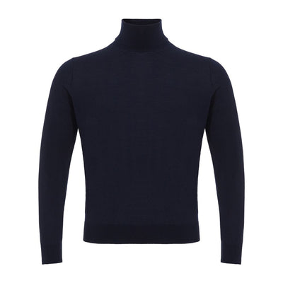 Colombo Blue Cashmere Turtleneck