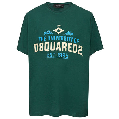 Dsquared² Grünes Baumwoll-T-Shirt