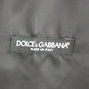 Dolce &amp; Gabbana Grau gestreifte einreihige Weste aus Wolle