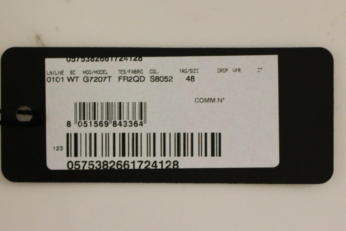 Dolce &amp; Gabbana Grau gestreifte einreihige Weste aus Wolle