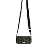 Dolce & Gabbana Green Nylon Leopard Print Shell Messenger Crossbody Bag