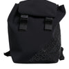Dolce & Gabbana Black Neoprene Nylon DG Logo School Backpack Bag