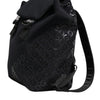 Dolce & Gabbana Black Neoprene Nylon DG Logo School Backpack Bag