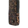 Dolce & Gabbana Brown Leopard Print Dauphine Leather Zip Around Wallet