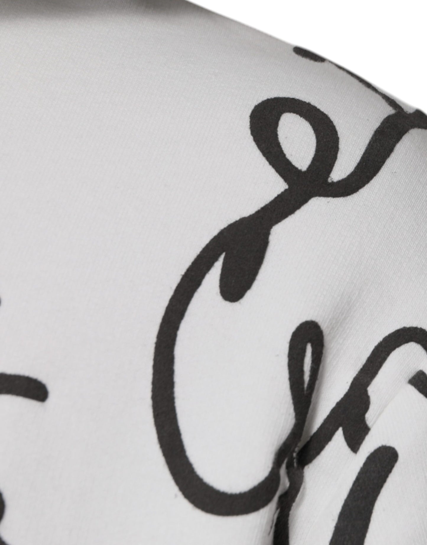 Sweat-shirt à capuche en coton blanc avec logo Dolce &amp; Gabbana