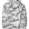 Sweat-shirt à capuche en coton blanc avec logo Dolce &amp; Gabbana