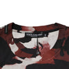 Dolce &amp; Gabbana Mehrfarbiges Camouflage-T-Shirt mit Rundhalsausschnitt