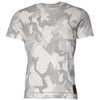Dolce & Gabbana White Gray Camouflage Cotton Crew Neck T-shirt