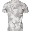 Dolce & Gabbana White Gray Camouflage Cotton Crew Neck T-shirt