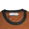 Dolce & Gabbana Brown DG Logo Polyester Crew Neck T-shirt