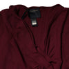 Roberto Cavalli Maroon Jumper Keyhole Knit Pullover Sweater
