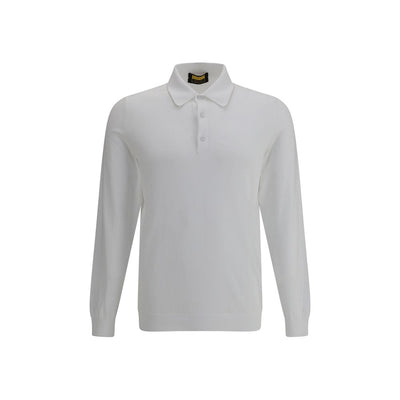 Svevo White Cotton Polo Shirt