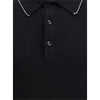 Svevo Black Cotton Polo Shirt