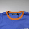Dolce & Gabbana Blue Graphic Print Cotton Crew Neck T-shirt