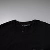 Dolce & Gabbana Black Logo Patch Cotton Crew Neck T-shirt