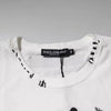 Dolce & Gabbana White Graphic Print Cotton Crew Neck T-shirt
