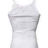 Dolce & Gabbana Ivory Cotton Sleeveless Round Neck Tank T-shirt