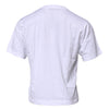 Dolce & Gabbana White Logo Patch Cotton Crew Neck T-shirt