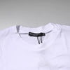 Dolce & Gabbana White Logo Patch Cotton Crew Neck T-shirt